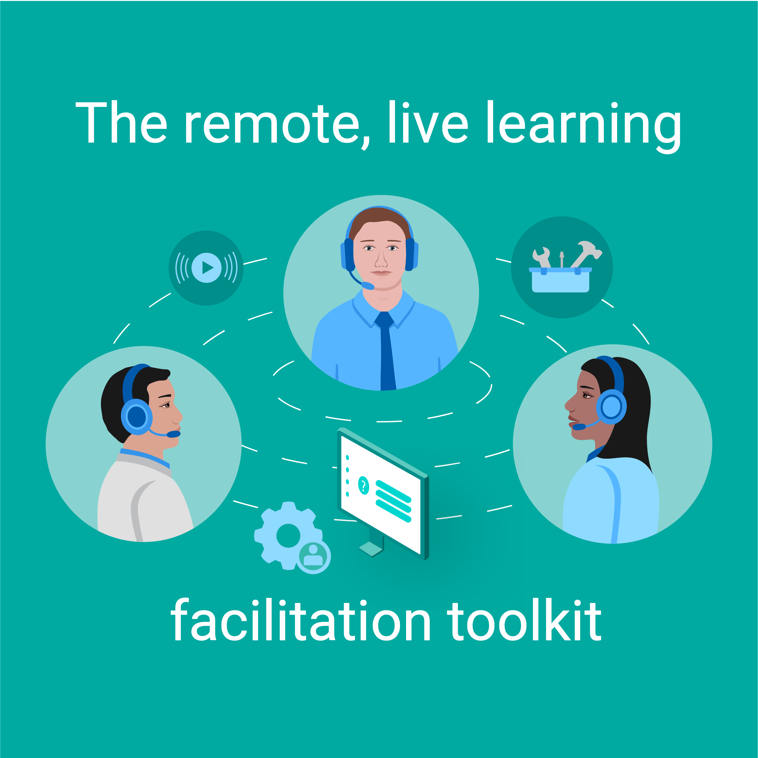 Live and remote learning toolkit graphic square